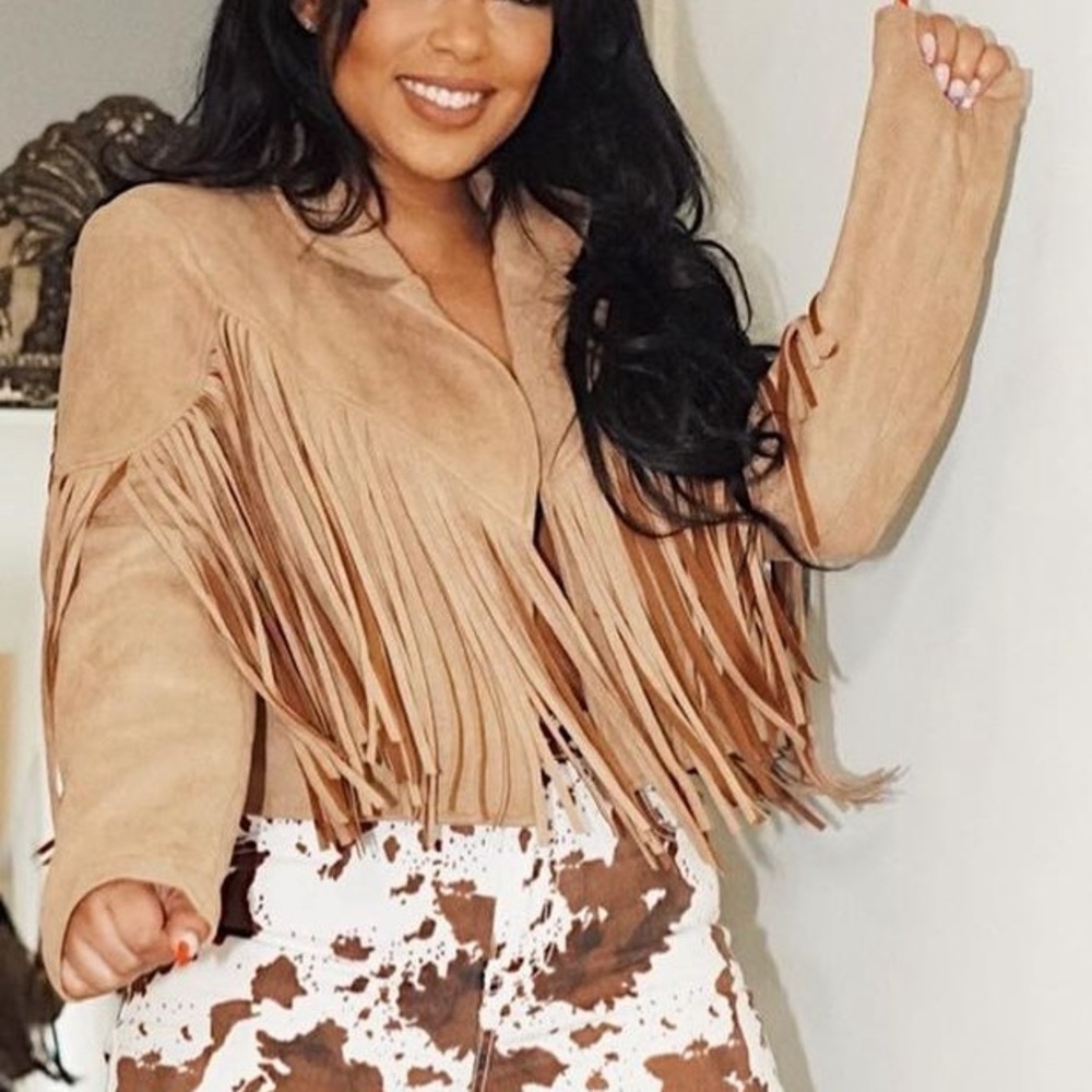 Suede Fringe Jacket